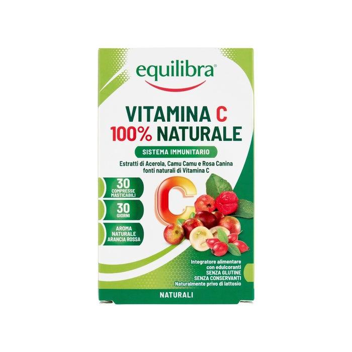 Equilibra Vitamina C 100% Naturale Integratore Antiossidante 30 Compresse Mastic