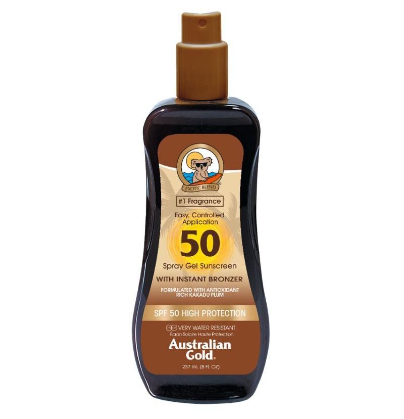 Australian Gold Spf50 Spray Gel Effetto Bronze Nutriente e Protettivo 237 ml