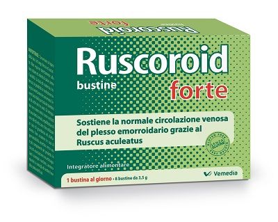 Vemedia Pharma Ruscoroid Forte 8 Bustine Da 3,5 G