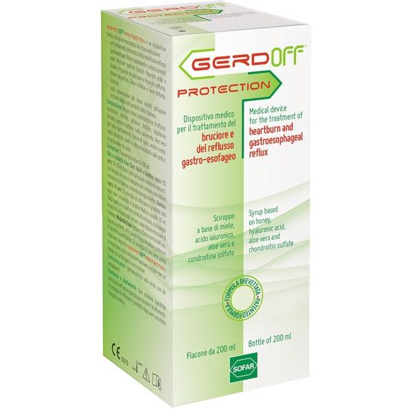 GerdOff Protection Sciroppo Contro Bruciore e Reflusso Gastro-Esofageo Flacone 2