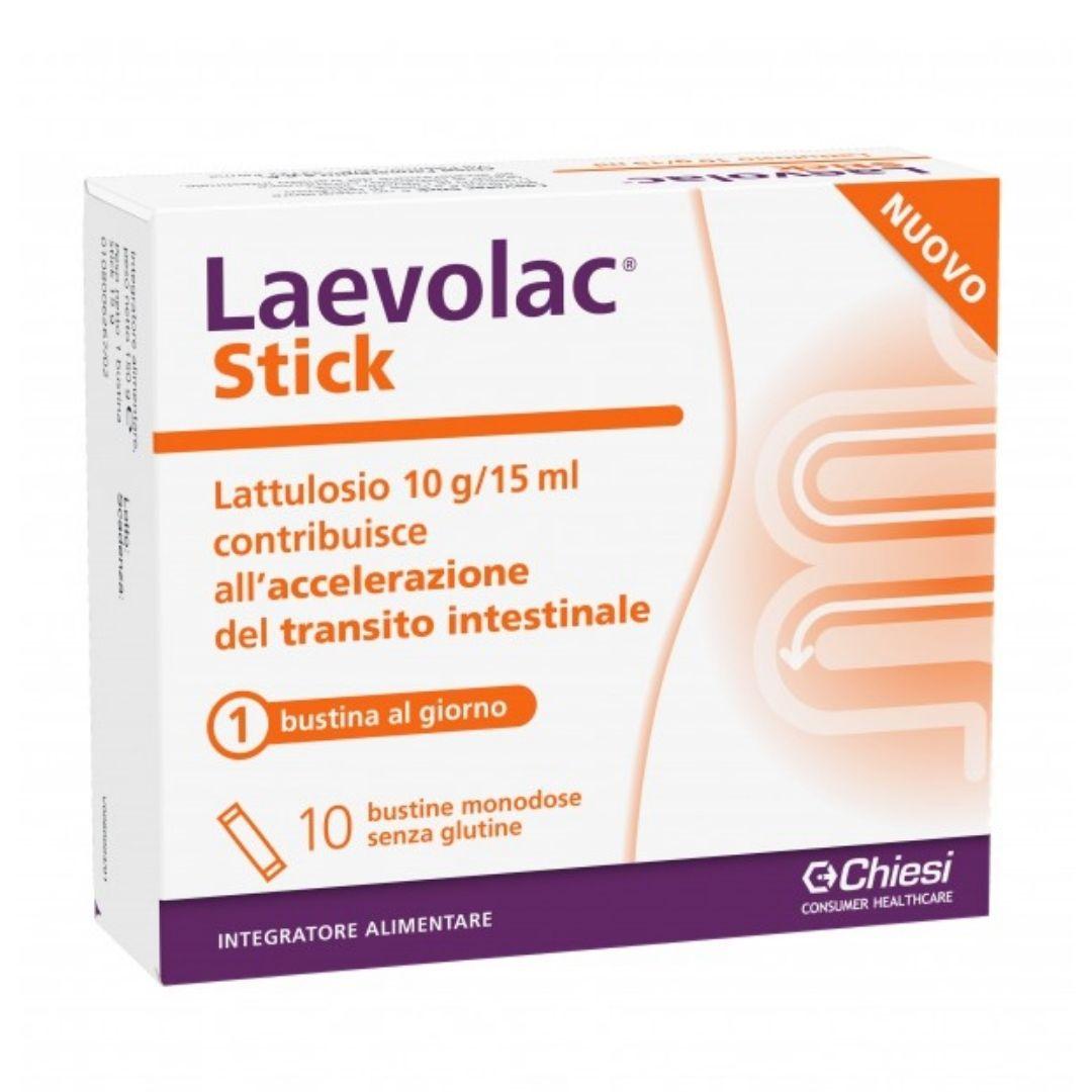 Laevolac Stick Integratore Accellerazione del Transito Intestinale 10 Bustine