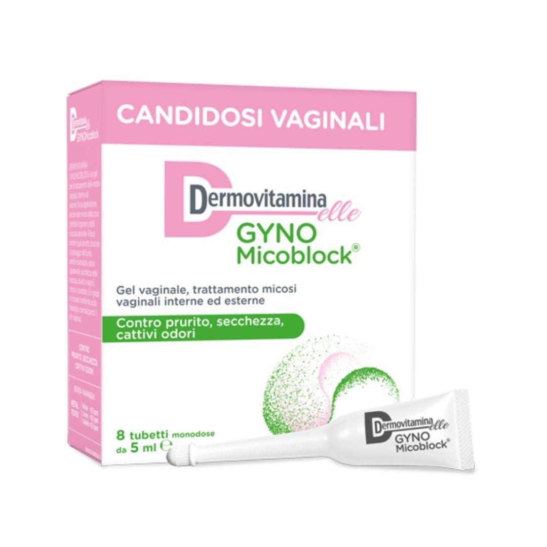 Dermovitamina Gynomicoblock Contro Prurito e Secchezza 8 Tubetti Monodose 5 ml