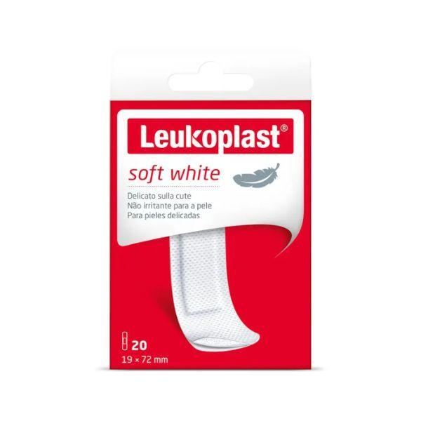 Leukoplast Soft White Cerotti Delicati sulla Cute 19X72 mm 20 Pezzi Piccoli