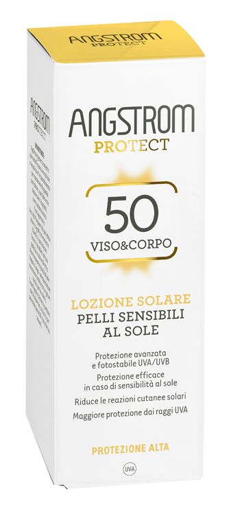 Angstrom Lozione Solare Pelli Sensibili Viso e Corpo Spf50 100 ml