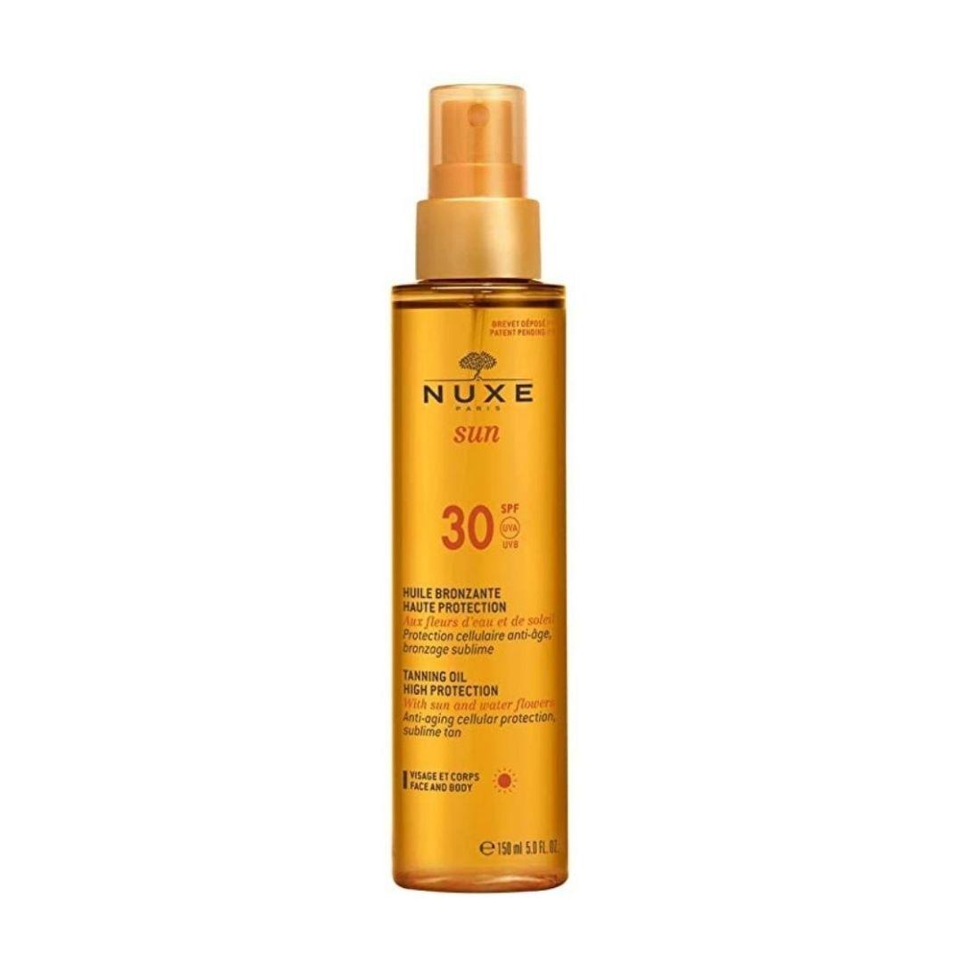 Nuxe Sun Olio Abbronzante SPF30 per Viso e Corpo 150 ml