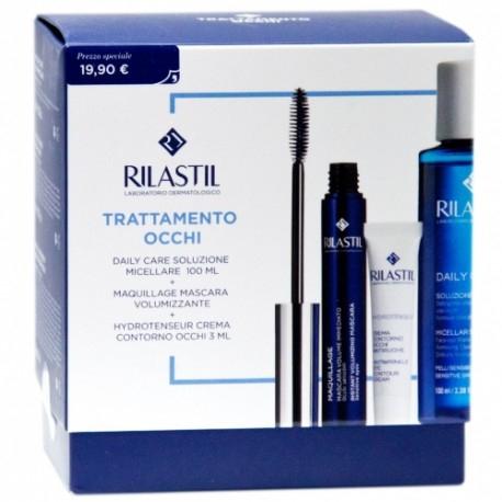 Rilastil Linea Hydrotenseur Cofanetto Contorno Occhi + Daily Micellare + Mascara