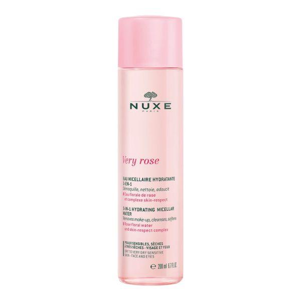 Nuxe Very Rose Acqua Micellare Idratante Struccante 3 in 1 Pelli Secche 200 ml