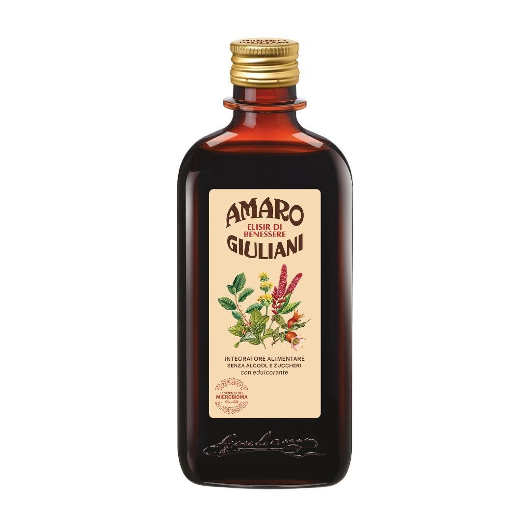 Amaro Giuliani Elisir di Benessere Integratore Senza Alcool e Zuccheri 300 ml