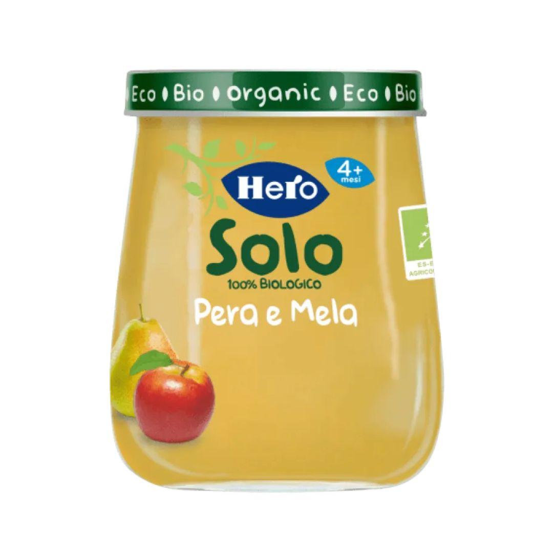Hero Solo Omogeneizzato Biologico Pera e Mela 120 gr