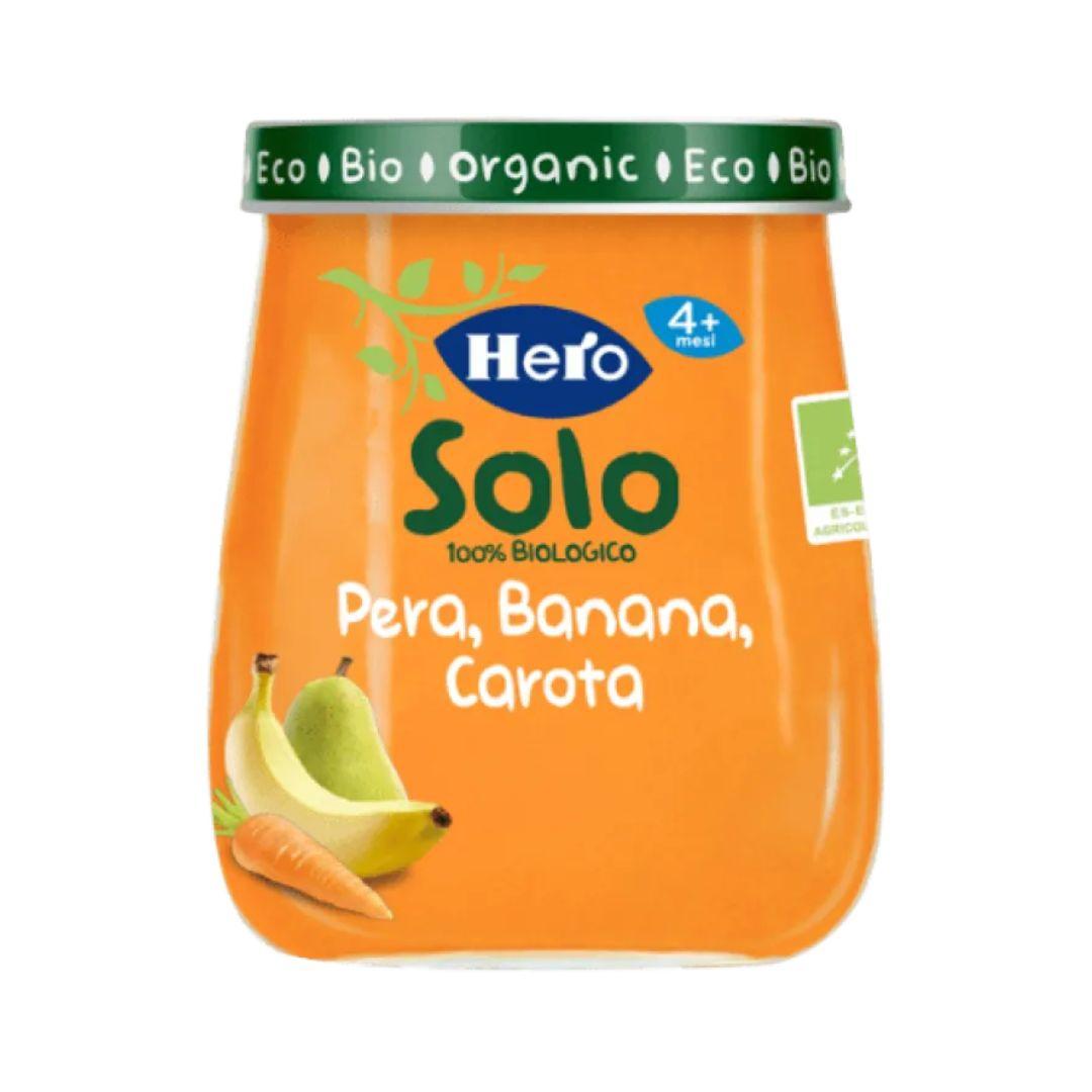 Hero Solo Omogeneizzato Biologico Pera, Banana e Carota 120 gr