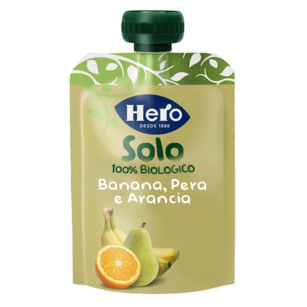 Hero Solo 100% Biologico Banana, Pera e Arancia 100gr