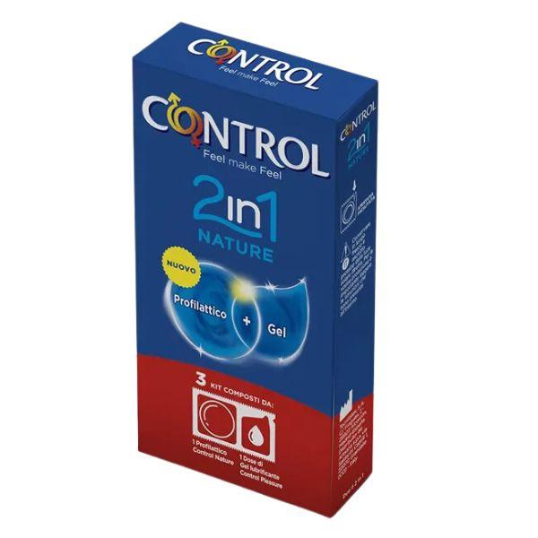 Control 2 in 1 Nature Lube Profillattico Gel 3 Pezzi