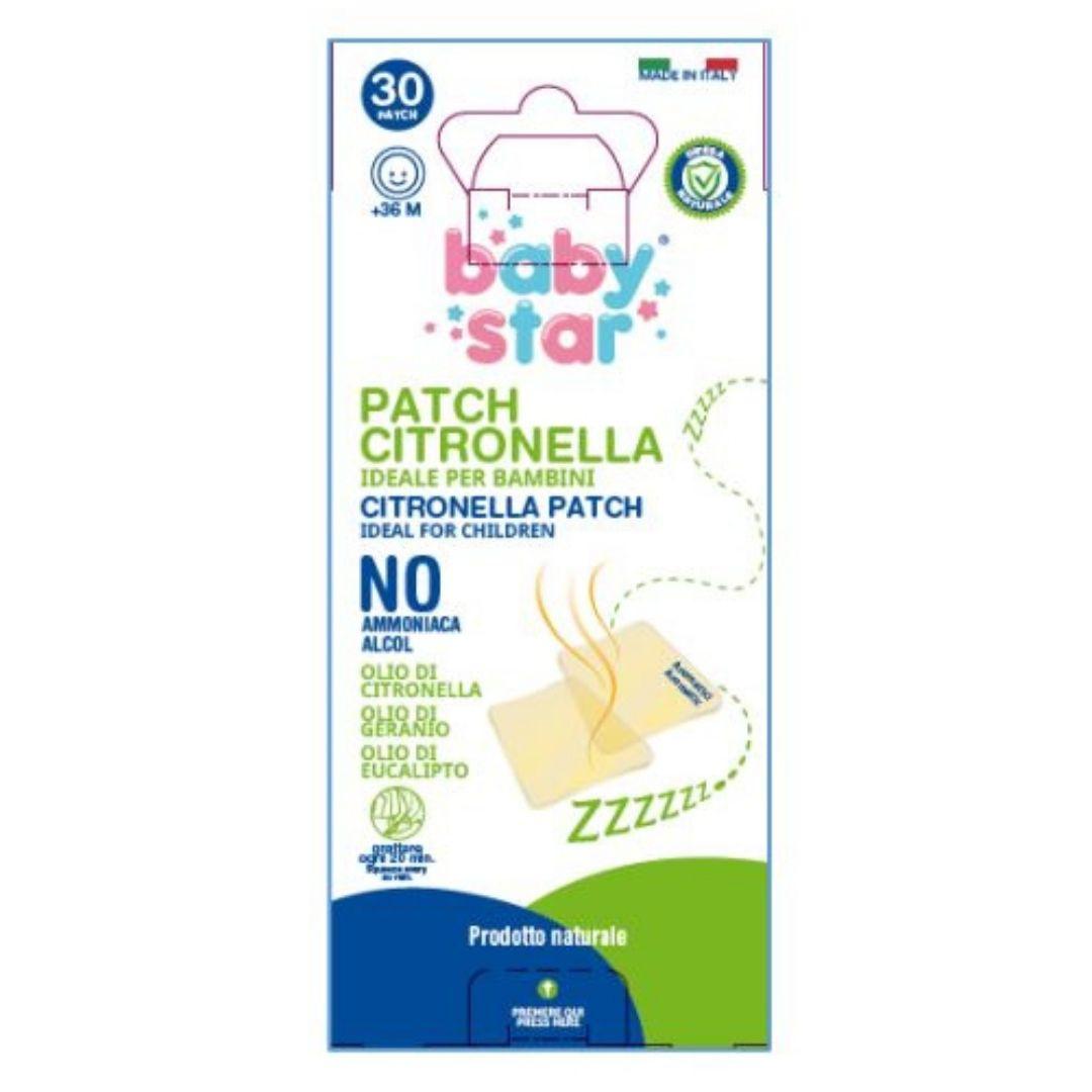 Babystar Natural Patch Post-Puntura alla Citronella 30 Pezzi