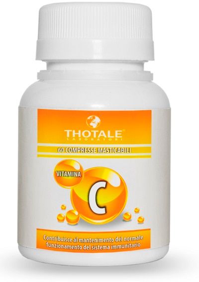 Thotale Vitamina C Compresse Masticabili per Supporto Immunitario 60 Compresse