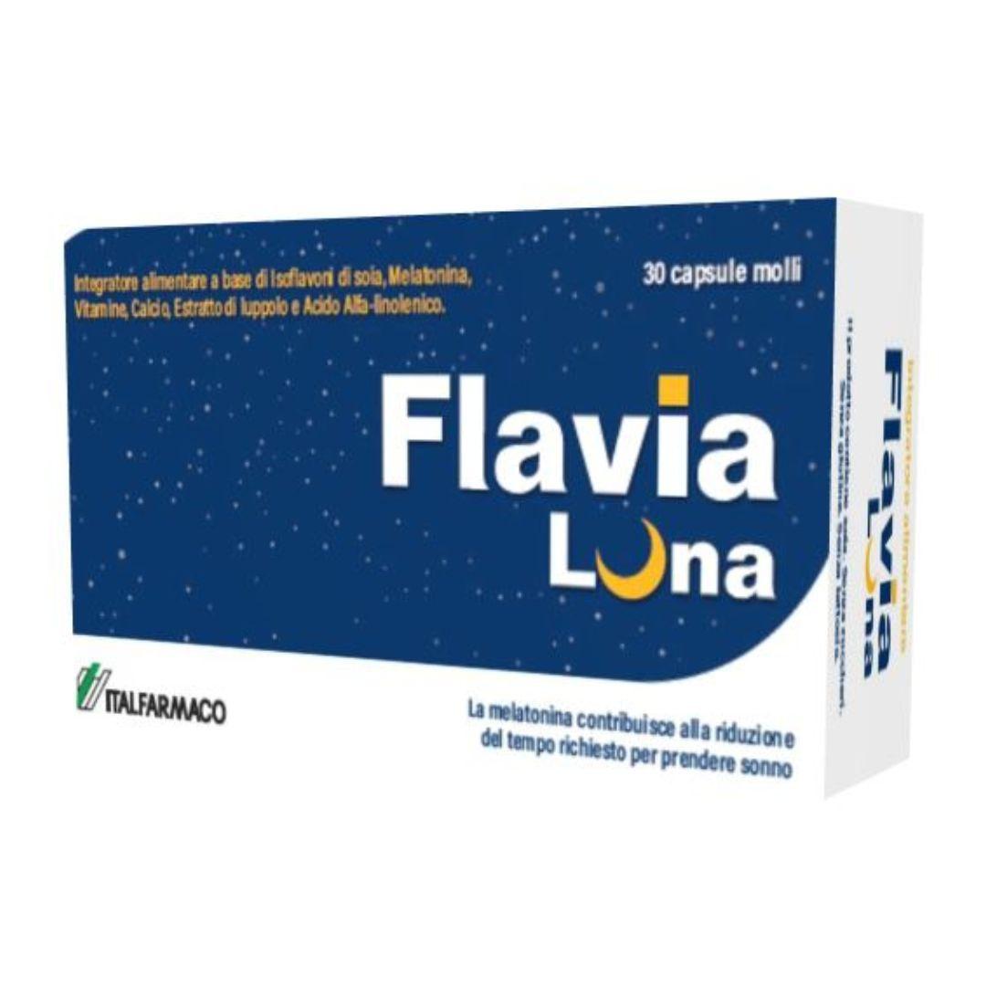 Flavia Luna Integratore per il Sonno a base di Melatonina 30 Capsule Molli