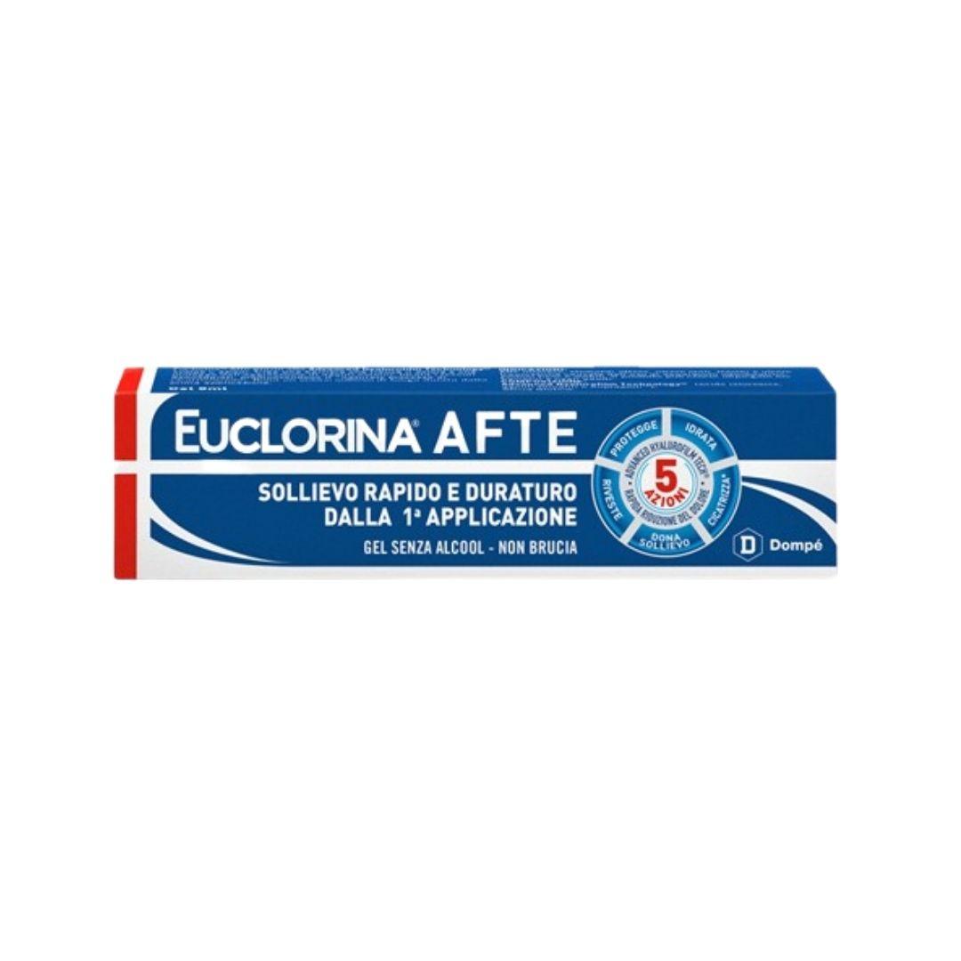 Euclorina Afte Gel all'Acido Ialuronico Sollievo Rapido E Duraturo 8 ml