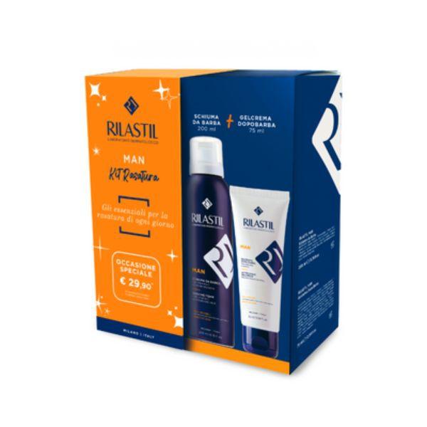 Rilastil Cofanetto Man Schiuma da Barba 200 ml + Dopobarba 75 ml