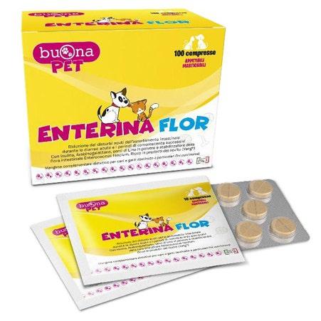 Buona Pet Enterina Flor Mangime Complementare Cani/Gatti 100 Compresse