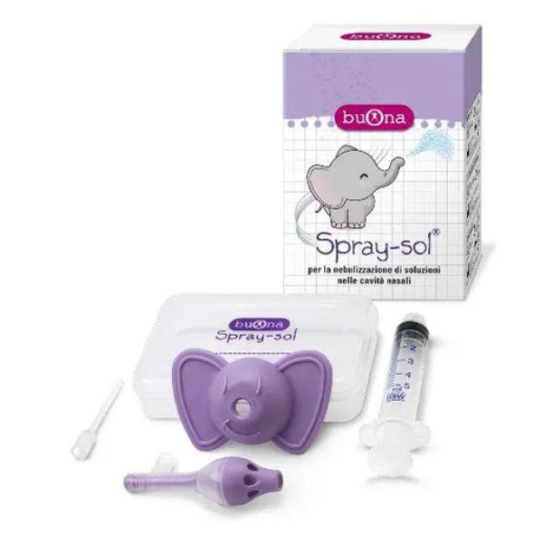 Buona Spray-Sol Kit per la Nebulizzazione di Soluzioni Nasali 5 Pezzi