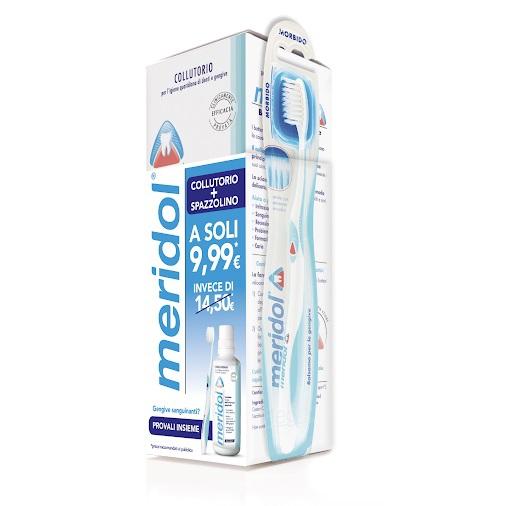 Meridol Special Pack Collutorio Protezione Gengive 400 ml + Spazzolino Morbido