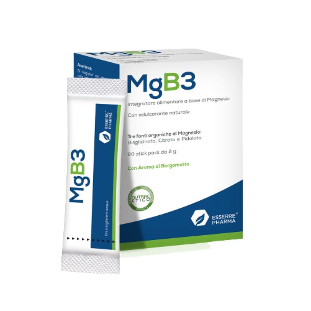 Mgb3 Integratore a base di Magnesio per lo Stress Fisico e Mentale 20 stickpack
