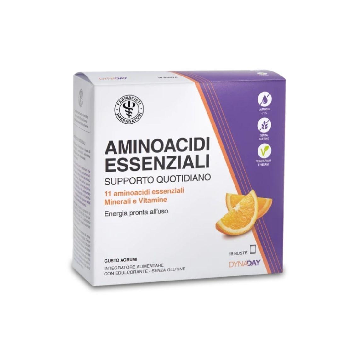 Unifarco Aminoacidi Essenziali Integratore Alimentare Gusto Agrumi 18 Bustine