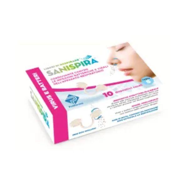 Sanispira Virus & Batteri Filtri Nasali Misura S 10 Pezzi