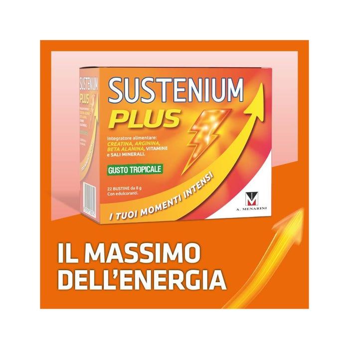 Sustenium Plus Integratore di Vitamine e Sali Minerali al Gusto Tropicale 22 Bus