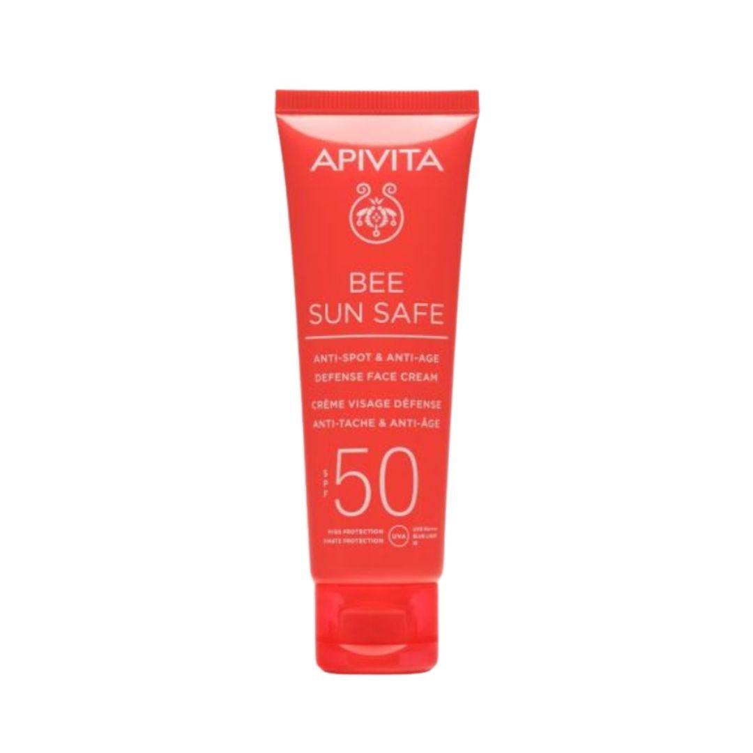 Apivita Bee Sun Safe Crema Viso Anti-Macchie e Anti-Age SPF50 50 ml