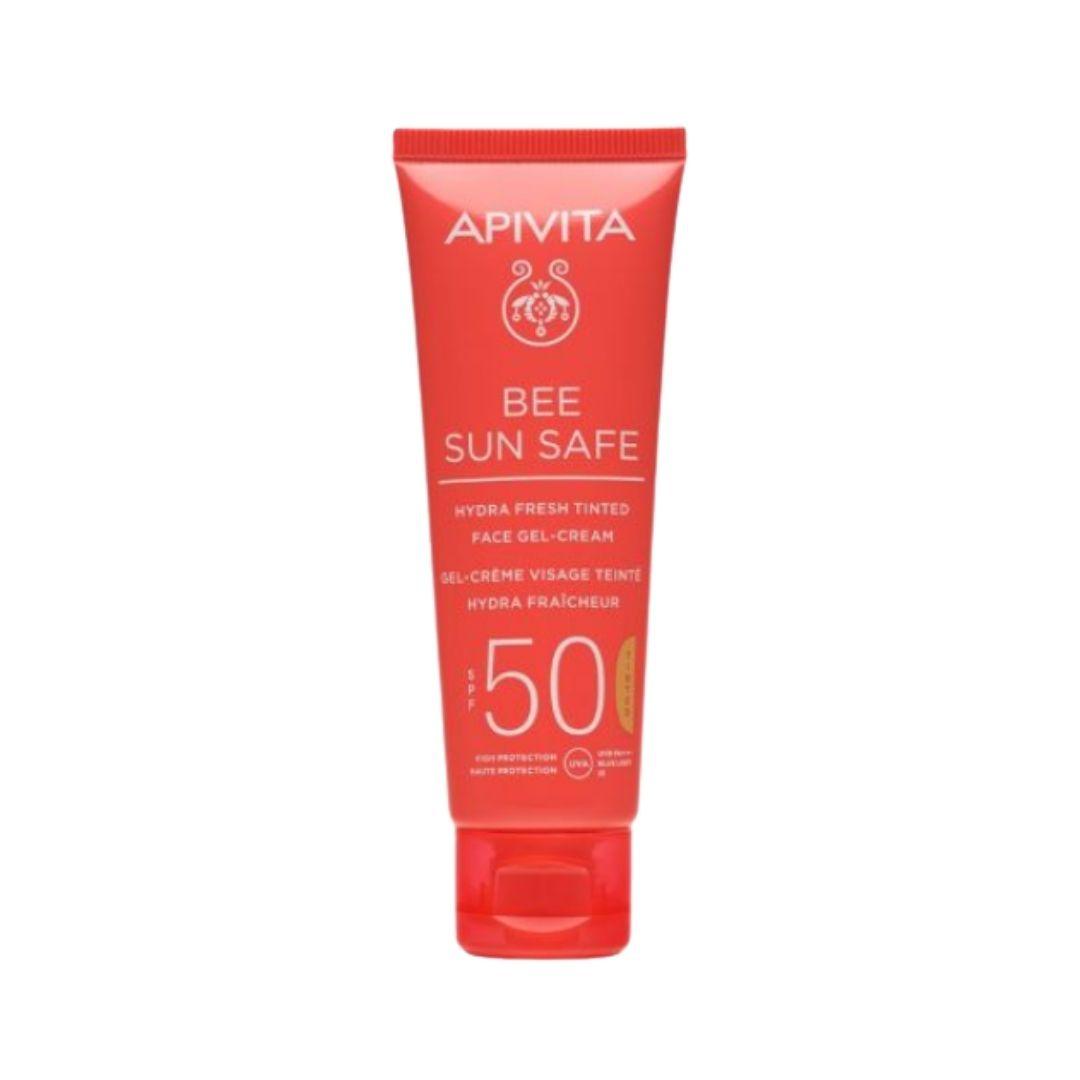 Apivita Bee Sun Safe Hydra Fresh Tinted Crema Gel Viso Colorata SPF50 50ml