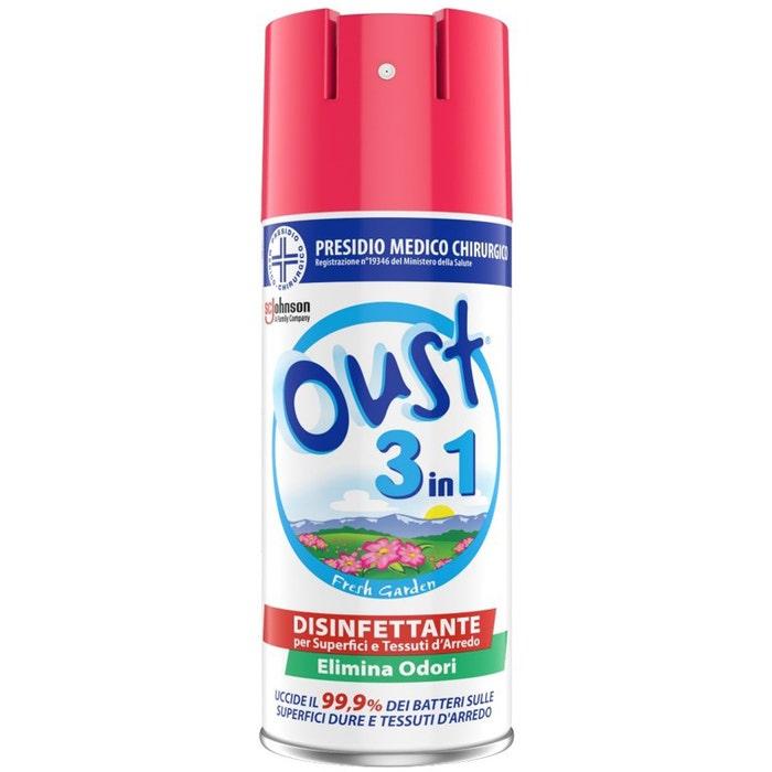 Oust 3 In 1 Fresh Garden Disinfettante Superfici/Tessuti D'Arredo 400ml