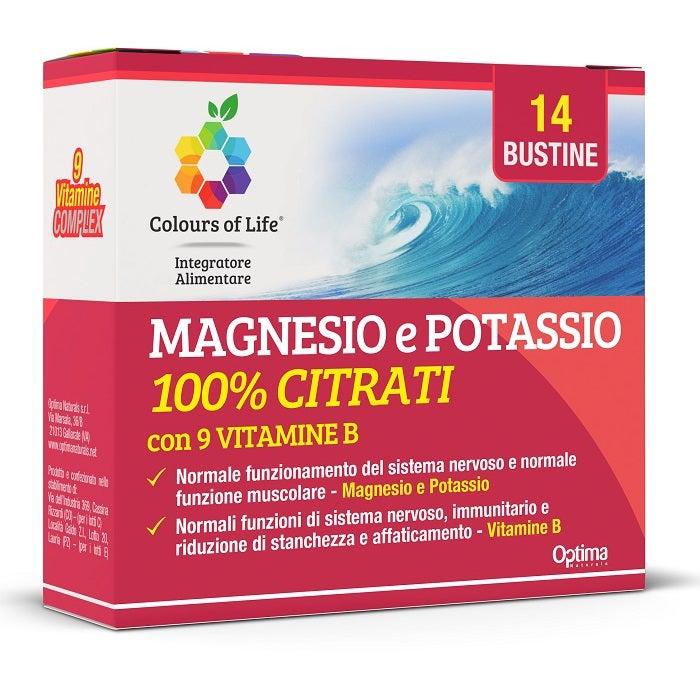 Colours Of Life Magnesio Potassio Vitamina B Integratore 14 Bustine