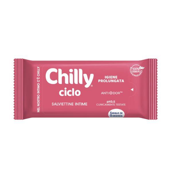 Chilly Salviette Ciclo Igiene Prolungata Anti-Odor 12 Pezzi