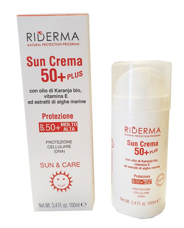 Riderma Sun Crema Solare SPF 50+ Plus 100 ml