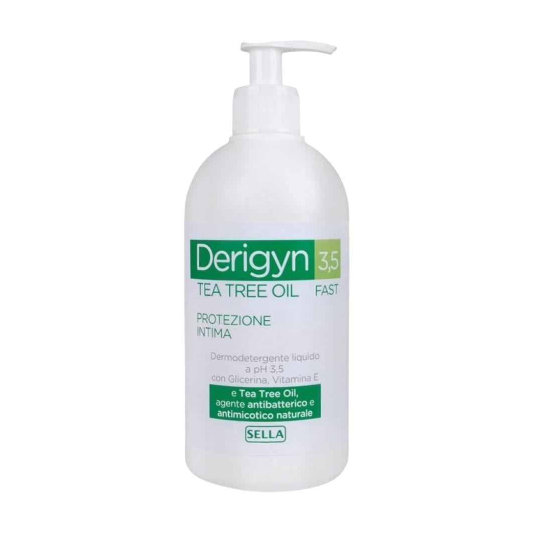 Derigyn Tea tree Fast Protezione Intima con Glicerina e Vitamina E 500 ml