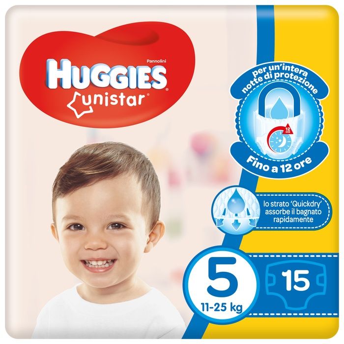 Huggies Unistar Base per Neonati 15 Pezzi