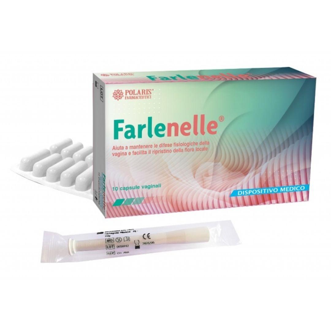 Polaris Farlenelle 10 Capsule Vaginali per la Difesa Fisiologica della Vagina