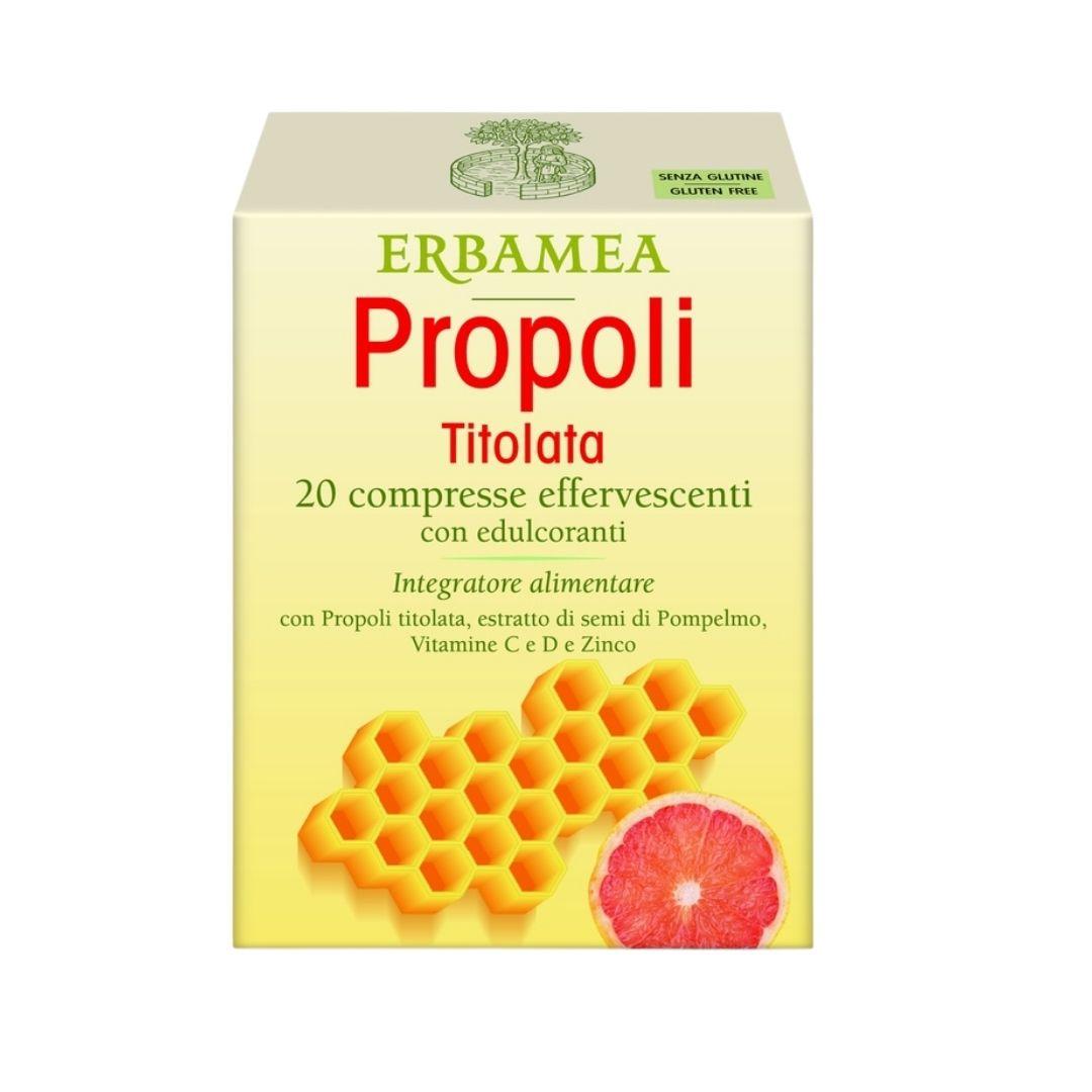 Erbamea Propoli Titolata Integratore per il Sistema Immunitario 20 Compresse