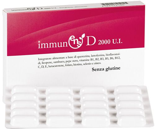 Immunens Integratore di Vitamina D 2000 UI 20 Capsule