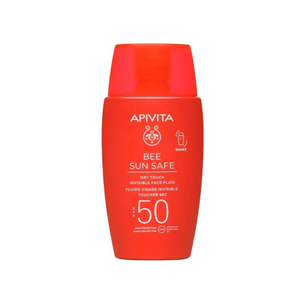 Apivita Bee Sun Safe Dry Touch Fluido Viso Invisibile SPF50+ 50 ml