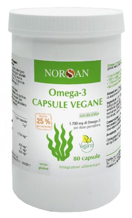 Norsan Omega 3 Vegano Integratore 80 Capsule