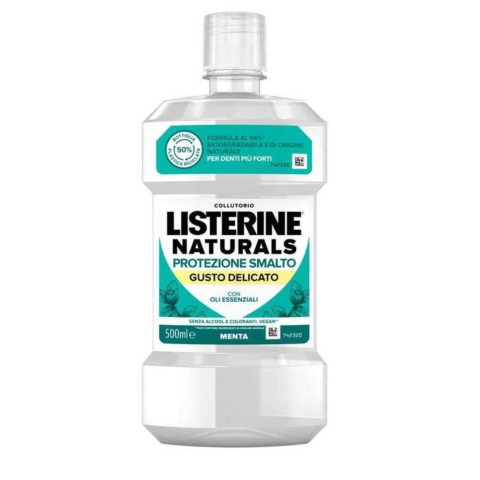 Listerine Naturals Collutorio Protezione Smalto Gusto Delicato 500ml