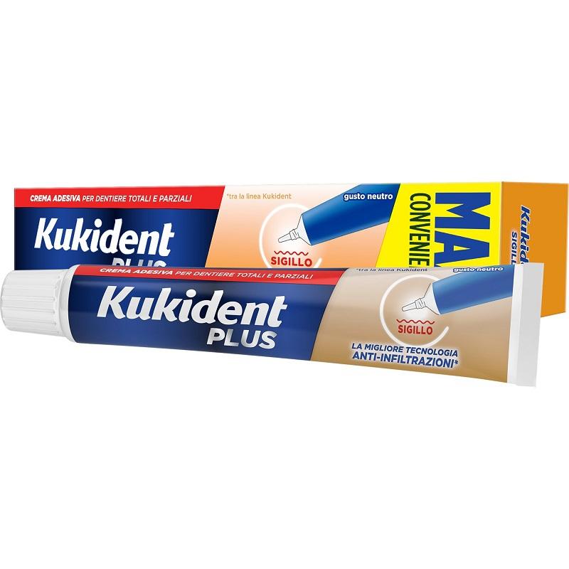 Kukident Plus Sigillo Crema Adesiva Anti-Infiltrazioni 57 g