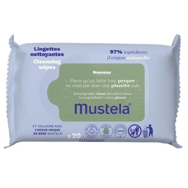 Mustela Salviette Multiuso Detergenti Avocado Viso E Mani 20 Pezzi