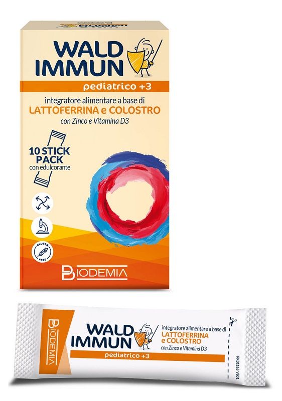 Waldimmun Pediatrico Integratore per Bambini +3 Anni 10 Stick
