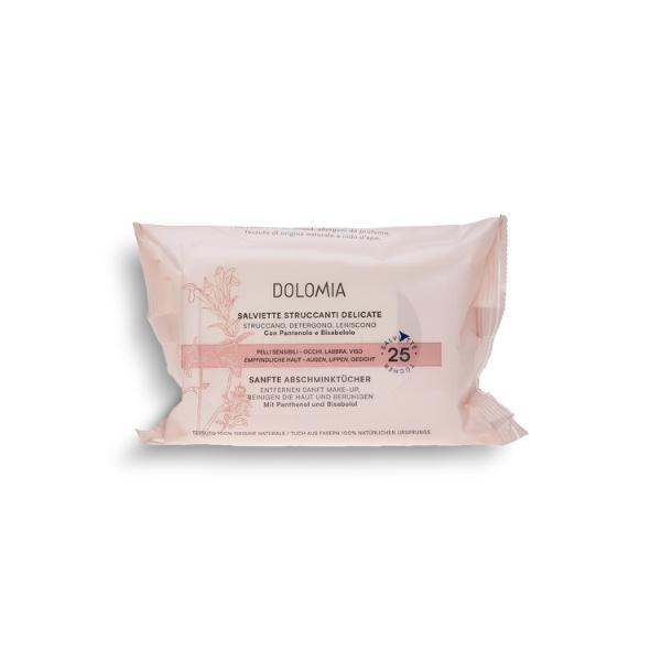 Dolomia 25 Salviette Struccanti per Occhi e Pelli Sensibili