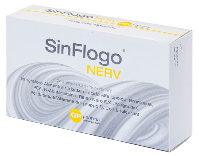 Sinflogo Nerv Integratore Antinfiammatorio per Sistema Nervoso 20 Bustine