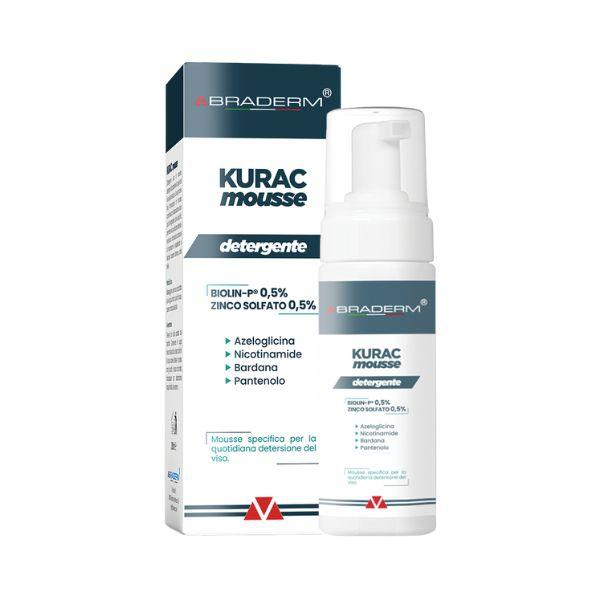 Kurac Mousse Detergente Viso Idratante e Delicata 200 ml