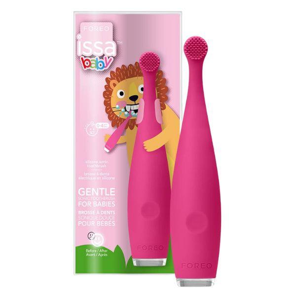 Foreo Issa Baby Spazzolino Elettrico per Bambini Strawberry Rose Lion