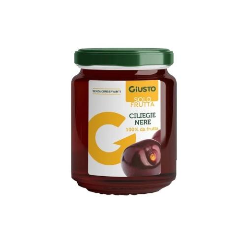 Giusto Solo Frutta Marmellata Ciliegie Nere 284g